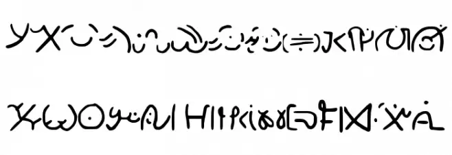 Wailwish Font UPPERCASE