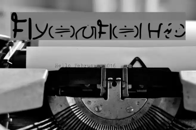 Wailwish Font examples