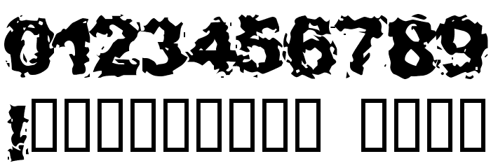 Wait And Bleed Font OTHER CHARS