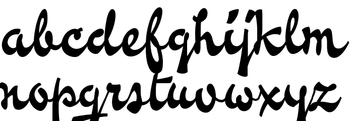 Waiter PERSONAL USE ONLY Font LOWERCASE