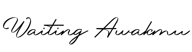 Waiting Awakmu  Free Fonts Download
