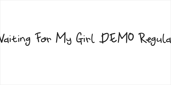 Waiting For My Girl DEMO Regular Logo