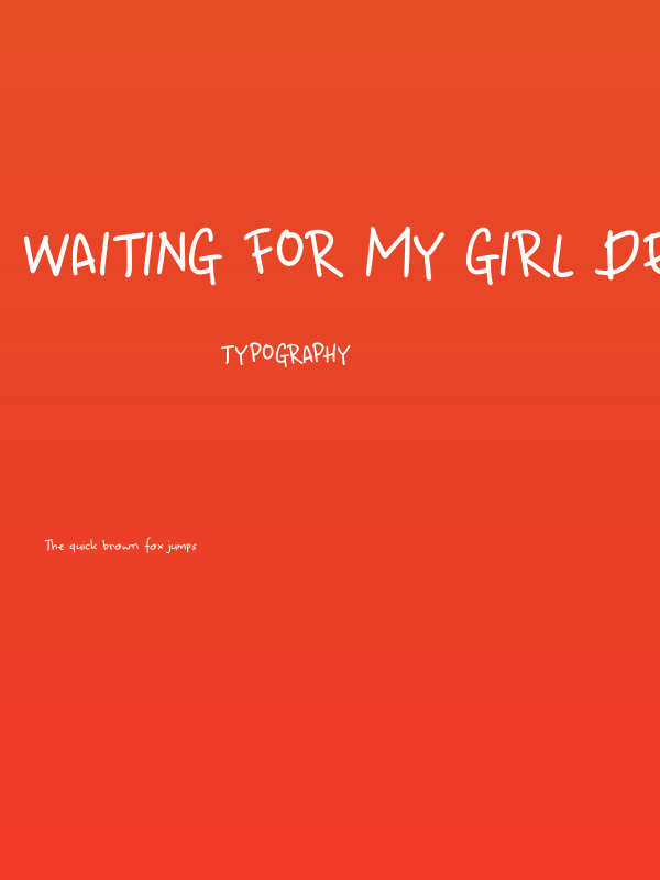 Waiting For My Girl DEMO Regular Poster