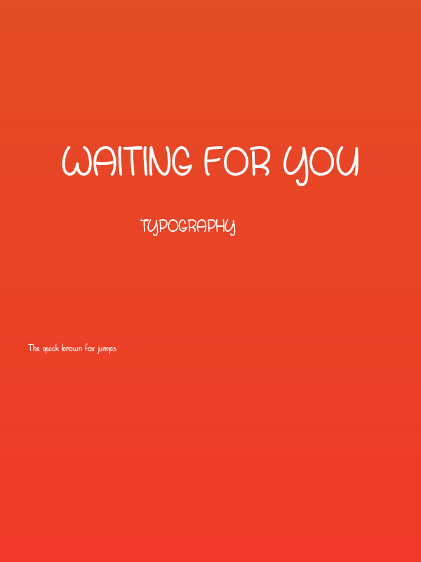 Waiting For You Poster