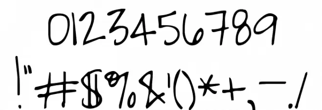 Waiting for the Sunrise Font OTHER CHARS