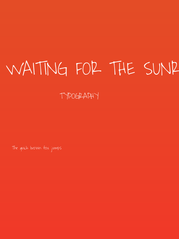 Waiting for the Sunrise Poster