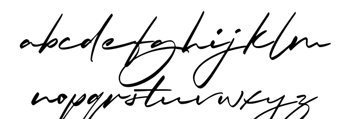Waiting on the Bridge Schriftart Kleinbuchstaben
