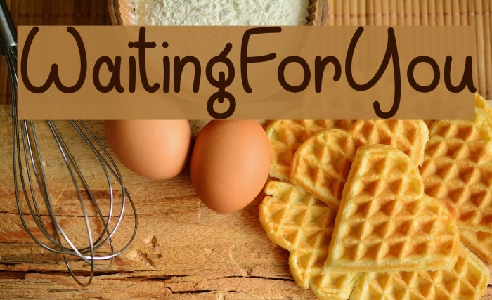 WaitingForYou フォント examples