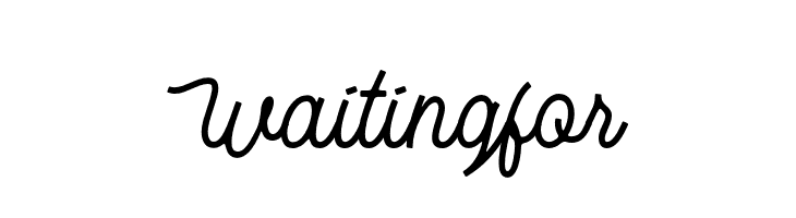 Waitingfor  Descarca Fonturi Gratis