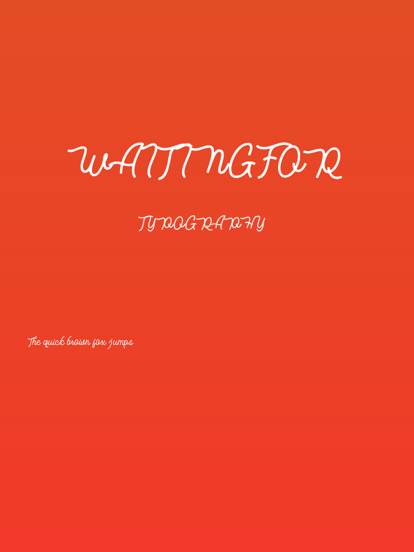 Waitingfor Poster