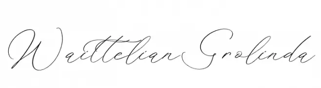 Waittelian Grolinda  Frei Schriftart Herunterladen