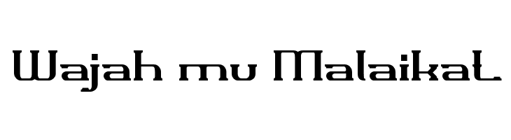 Wajah mu Malaikat Font
