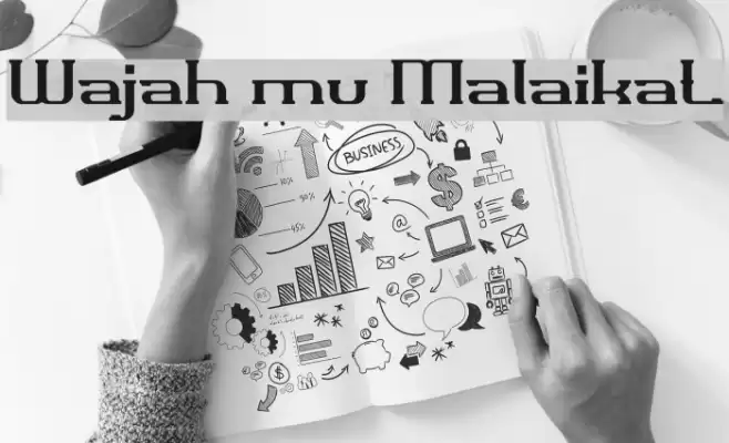 Wajah mu Malaikat Font examples