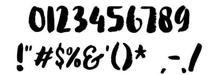 Wakaharo Font OTHER CHARS