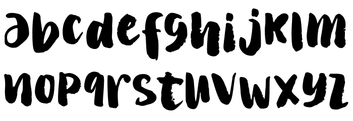 Wakaharo Font LOWERCASE