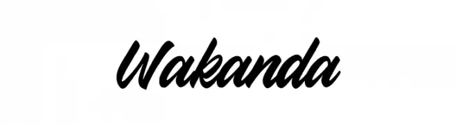 Wakanda  Frei Schriftart Herunterladen