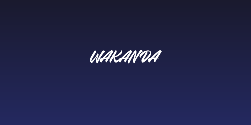 Wakanda Social Header
