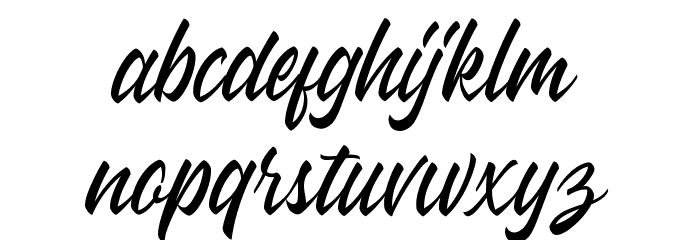 Wakanda Font LOWERCASE