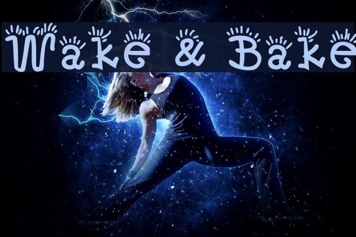 Wake & Bake Font examples