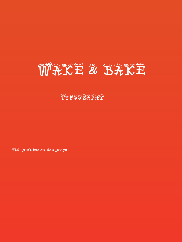 Wake & Bake Poster