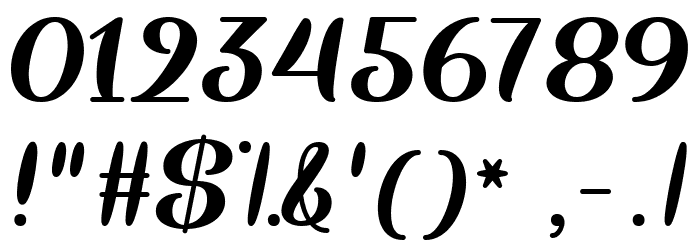 Wake The Warrior Regular Font OTHER CHARS