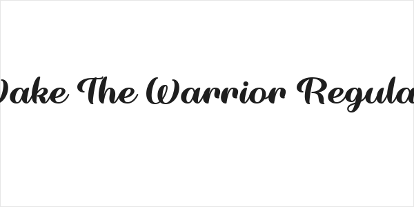 Wake The Warrior Regular Logo
