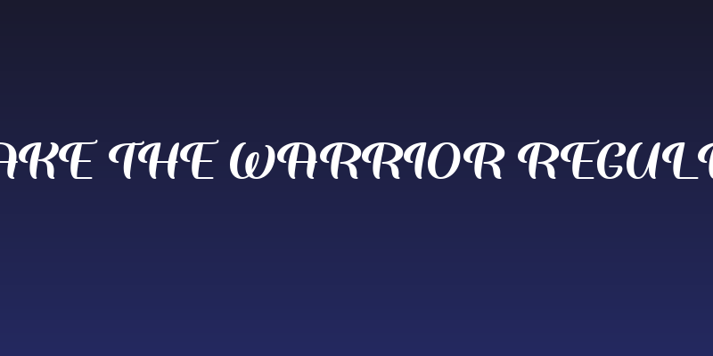 Wake The Warrior Regular Social Header