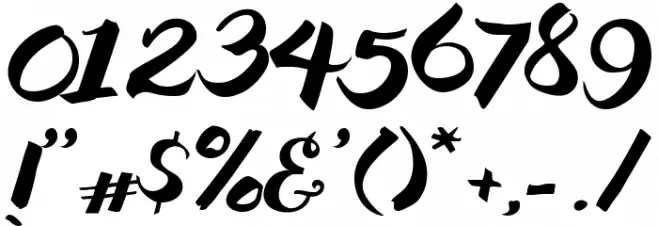 Wake Up Bro Font OTHER CHARS