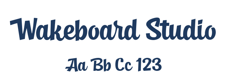 Wakeboard Studio Font Preview