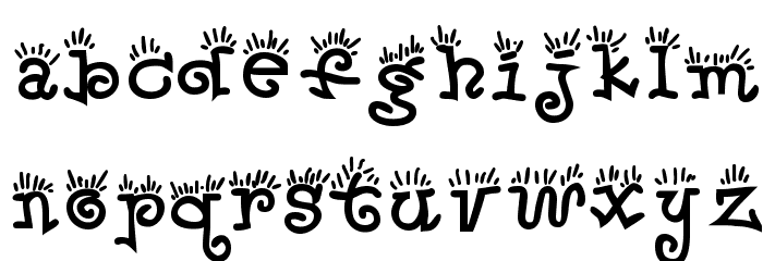 Waker-Regular フォント 小文字