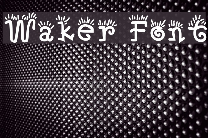 Waker Font examples