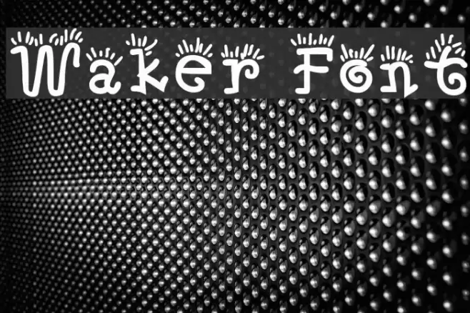 Waker Font examples