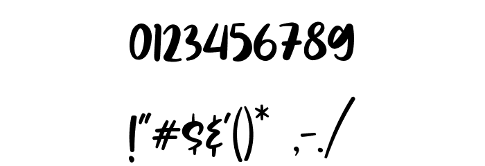 Wakeup Font OTHER CHARS