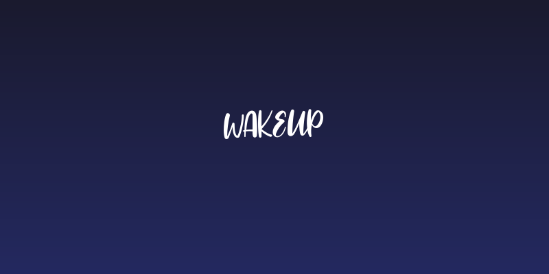 Wakeup Social Header
