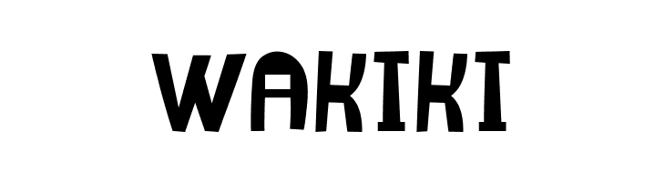 Wakiki  नि: शुल्क फ़ॉन्ट्स डाउनलोड