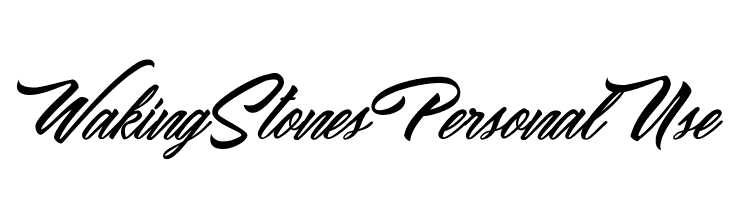 Waking Stones Personal Use  Free Fonts Download