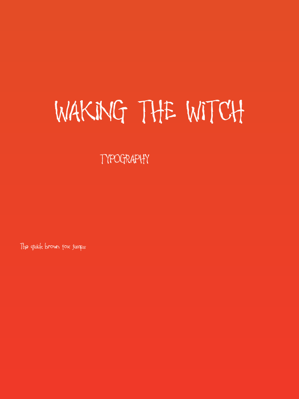 Waking the Witch Poster