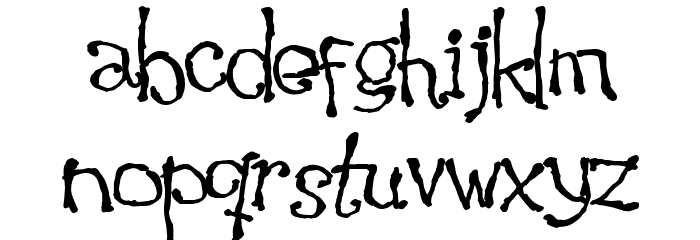 Waking the Witch Font LOWERCASE