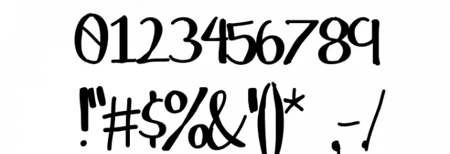 WakingUp Font OTHER CHARS