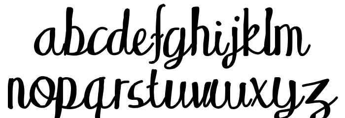 WakingUp Font LOWERCASE