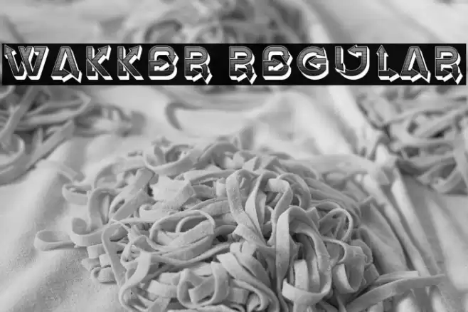 Wakker Regular Font examples
