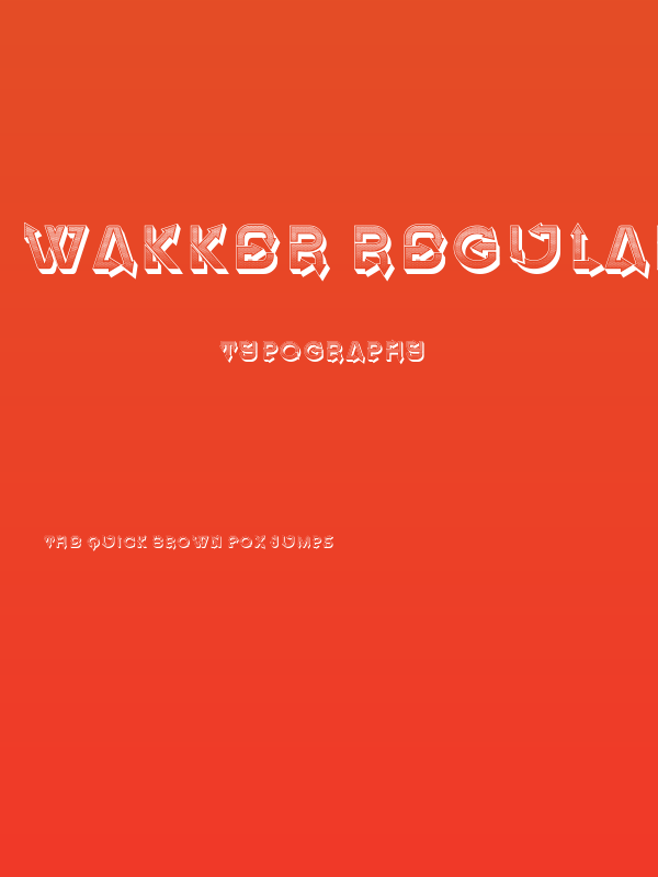 Wakker Regular Poster