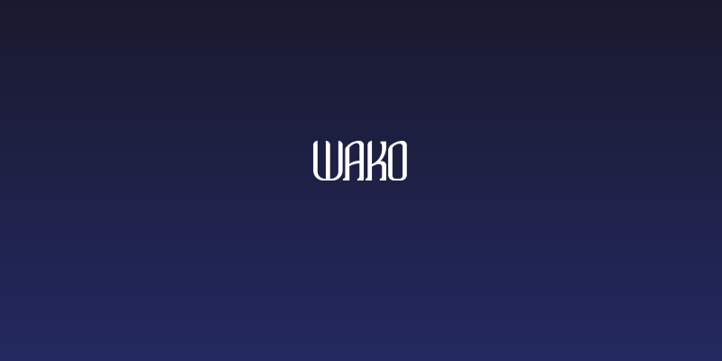 Wako Social Header