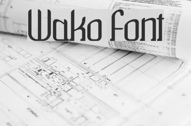 Wako Font examples