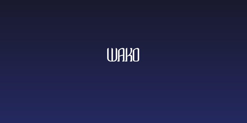 Wako Social Header
