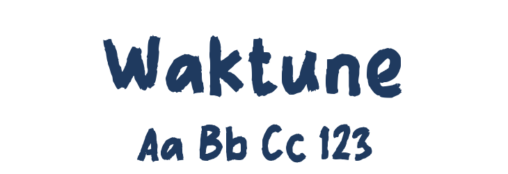 Waktune Font Preview
