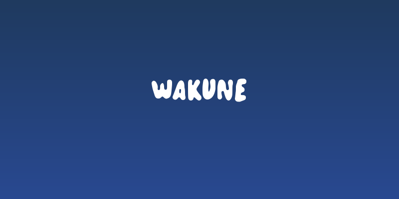 Wakune Social Header