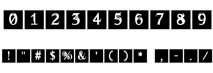 WalNussCaps Font OTHER CHARS