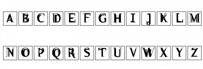 WalNussCaps Schriftart Groß