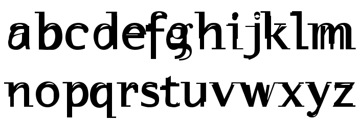WalNuss Font LOWERCASE